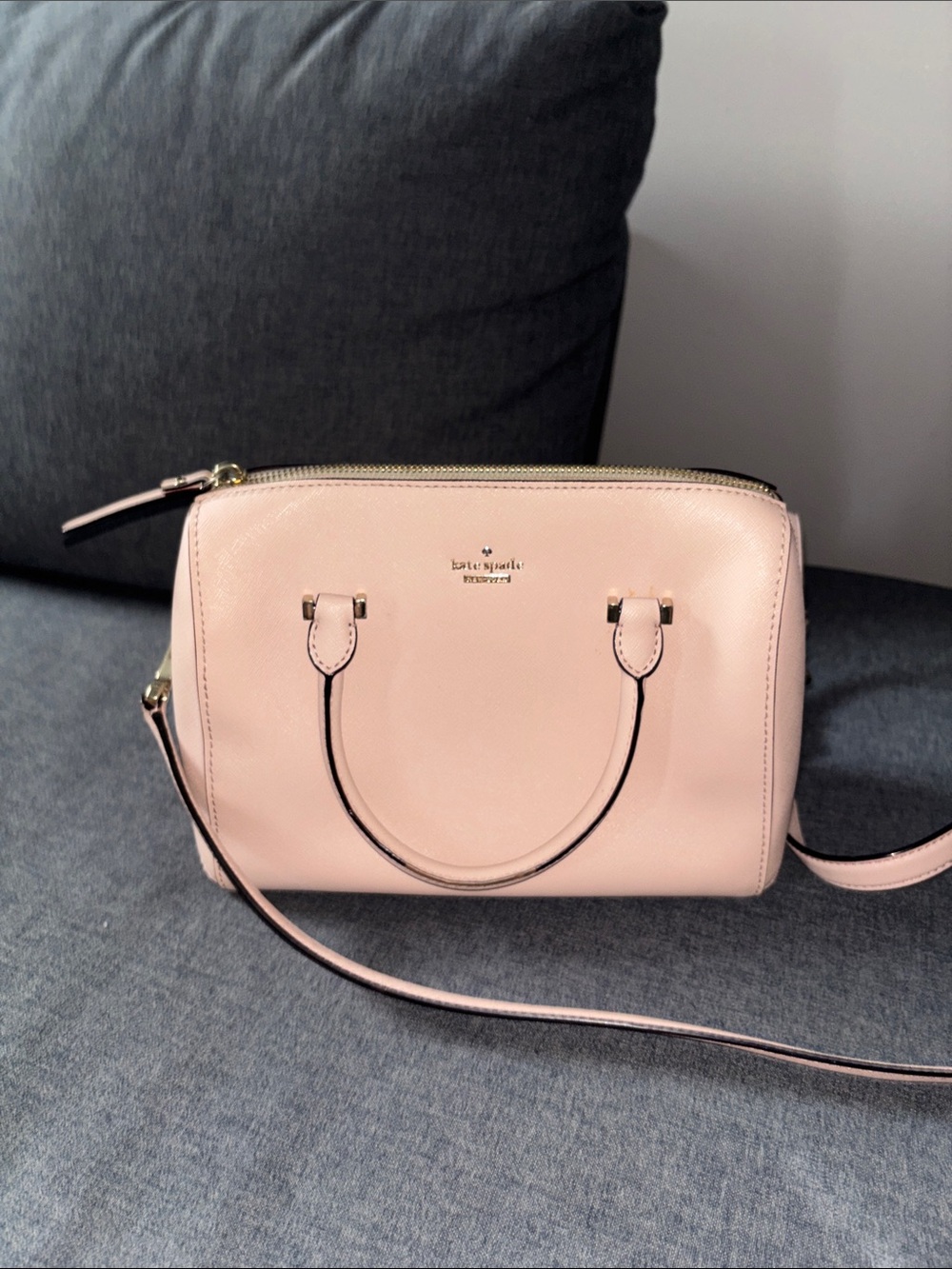kate spade blush pink leather crossbody bag